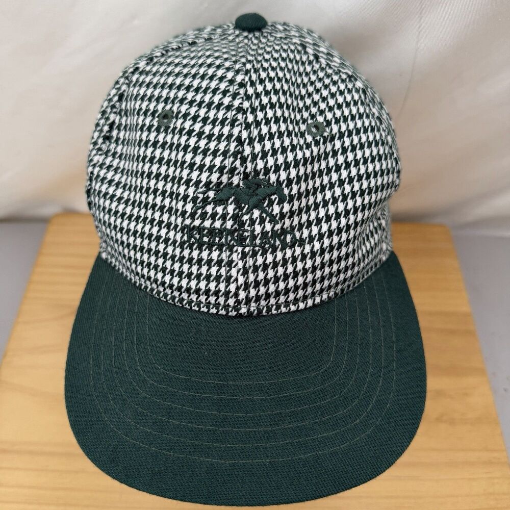 Kudzu Houndstooth Keenland Baseball Hat Cap Vintage RARE Horse Racing Equestrian